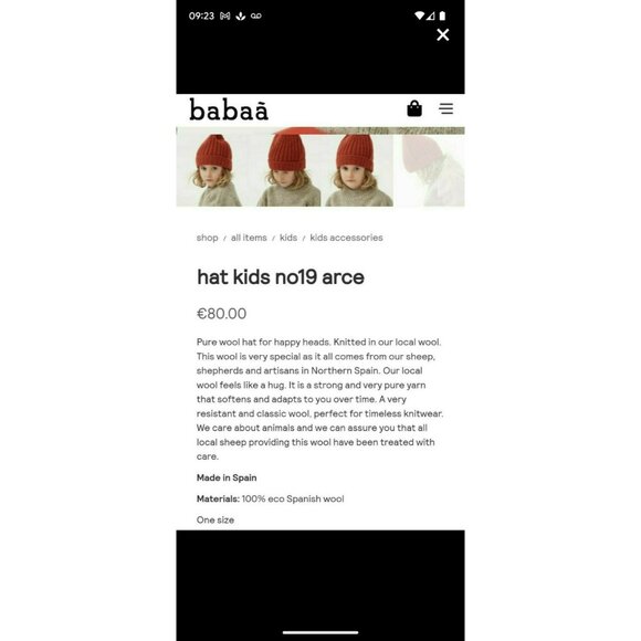 Babaa Eco Wool Beanie - Picture 5 of 5